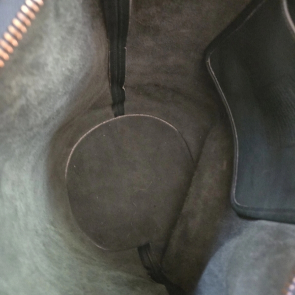 Coach Vintage Duffle Sac 9085 Forest Green Leather XL Feed Shoulder Bag 1994 USA - Picture 7 of 14